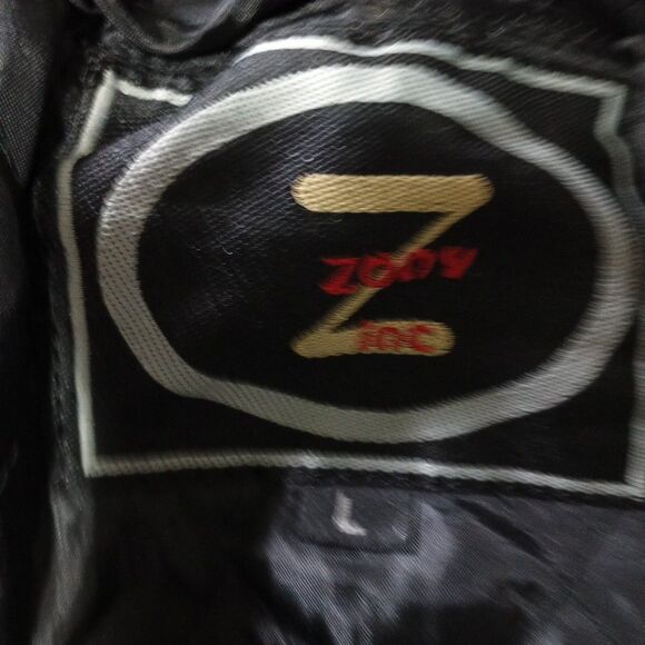 Vintage Zony Inc Black Leather Motorcycle Jacket w/ Removable Liner – Mens Large - Picture 8 of 16